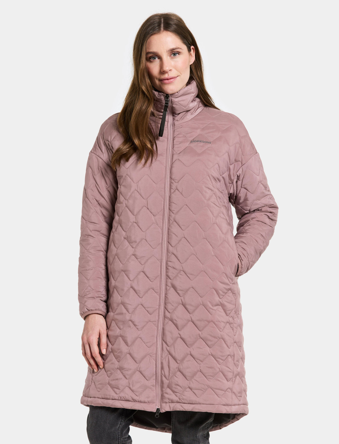 Didriksons Nino Wns Parka Long, 36, Pink, Sport Jackets > Sport Parkas, Dame
