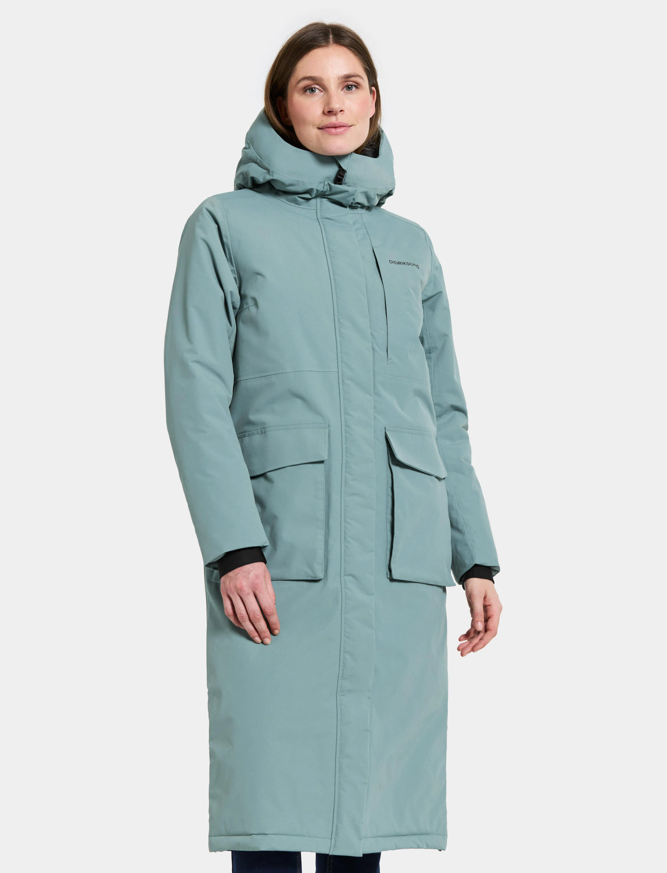Didriksons Leya Wns Parka L 4, 36, Sport Jackets, Blau - Parkas, Frauen