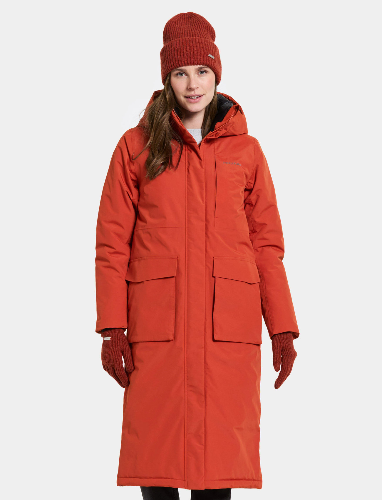 Didriksons Leya Wns Parka L 4, 34, Red, Sport Jackets > Sport Parkas, Dame