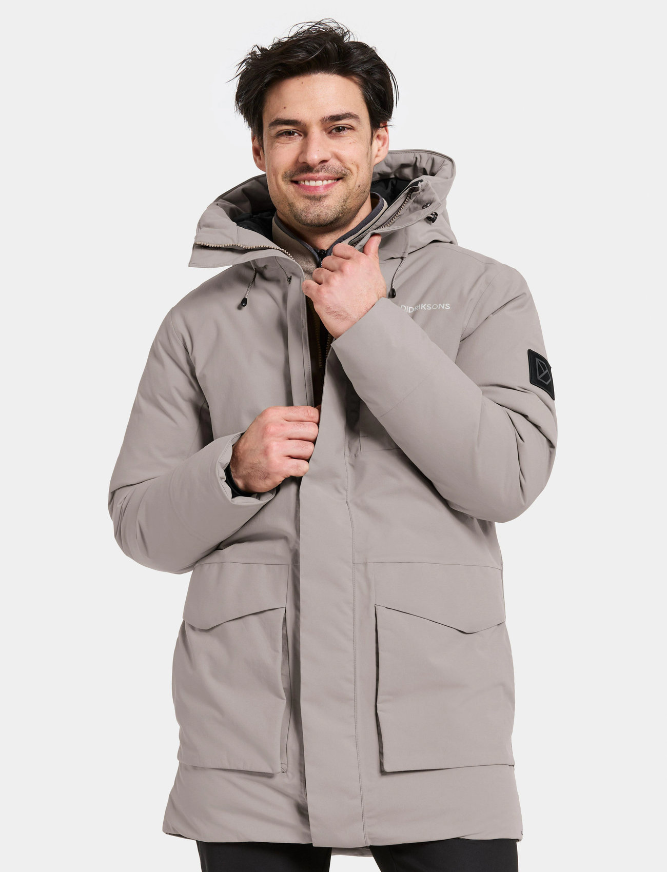 Didriksons Akilles Usx Parka 2, M, Grey, Sport Jackets > Sport Parkas, Herre