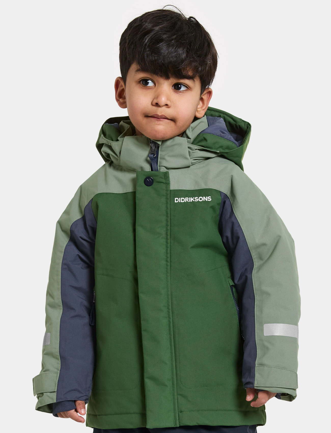 Didriksons Neptun Kids Jkt 4, 80, Green, Jakker Og Frakker > Vinterjakker, Børn