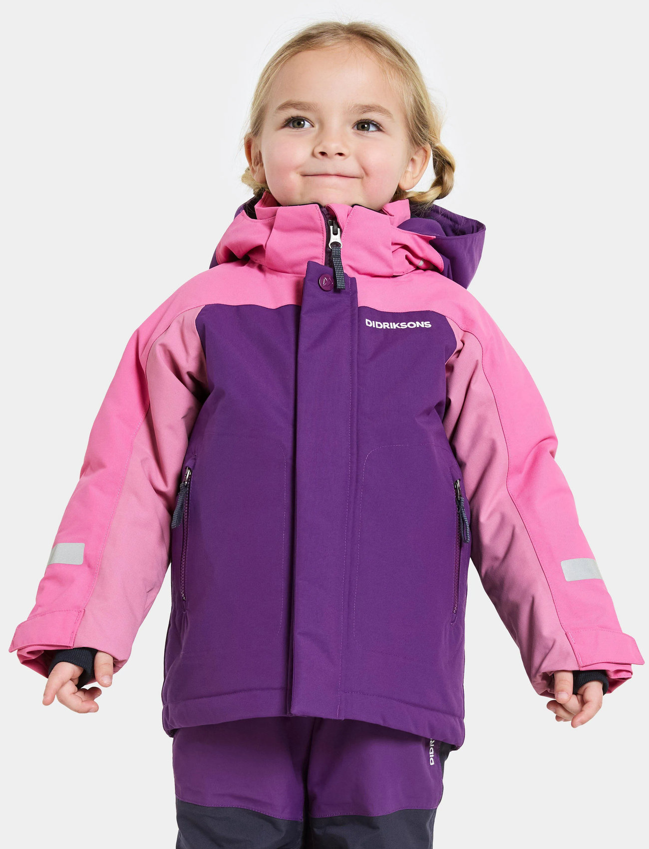 Didriksons Neptun Kids Jkt 4, 80, Pink, Jakker Og Frakker > Vinterjakker, Børn