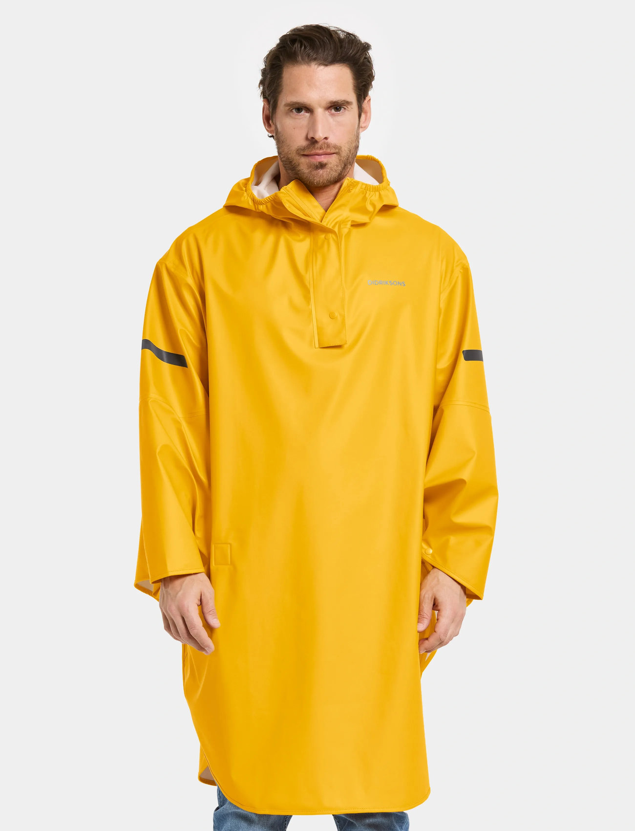 Didriksons Alto Usx Poncho, XS/S, Yellow, Sport Rainwear > Sport Raincoats, Dame