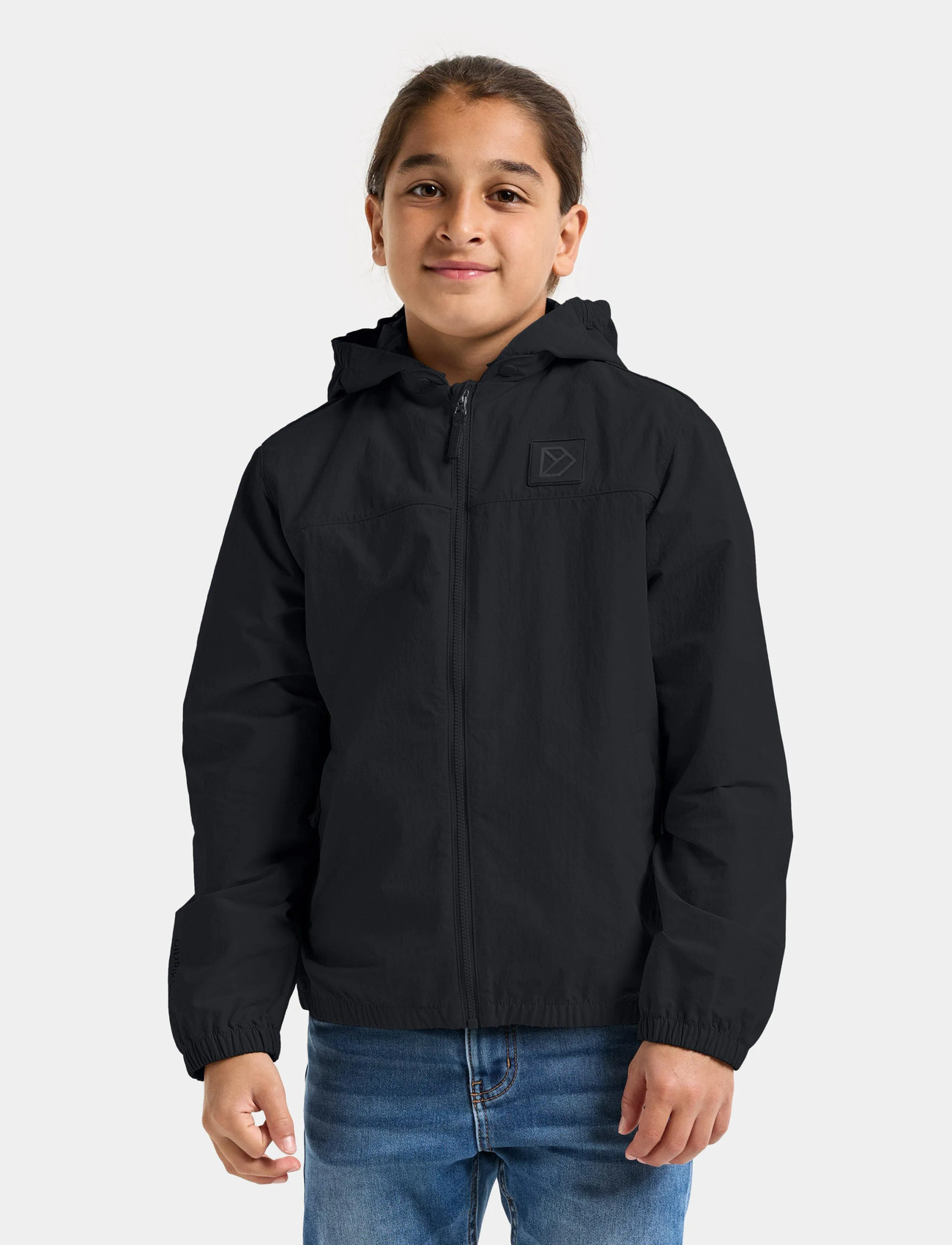 Didriksons Jasper Kds Jkt, 170, Black, Jakker & Frakker > Windbreaker, Børn
