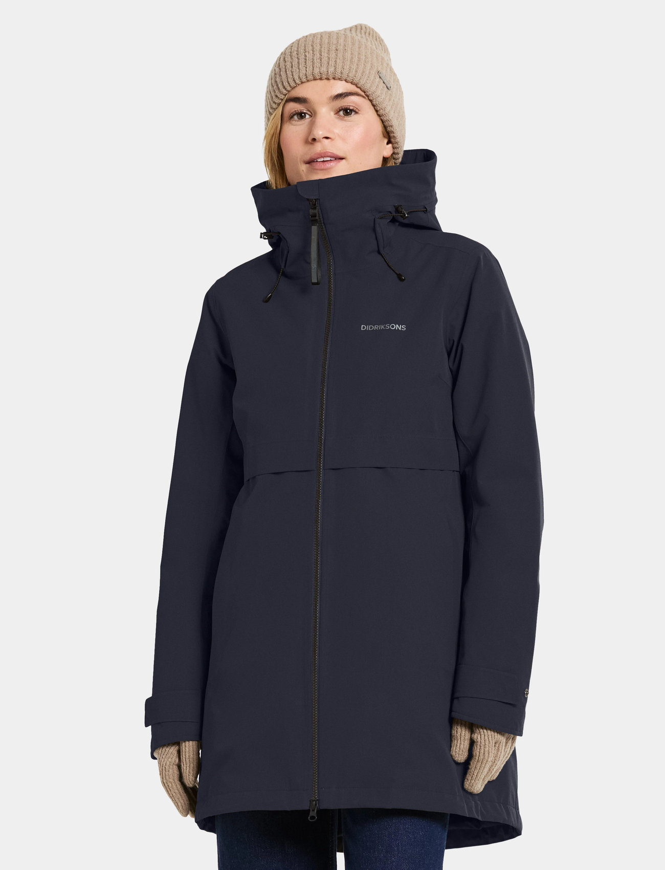 Didriksons Helle Wns Parka 6, 38, Navy, Sport Jackets > Sport Parkas, Dame