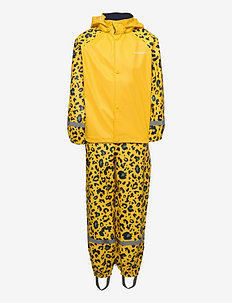 SLASKEMAN PR SET 5 - vêtements de pluie doublés - camo yellow