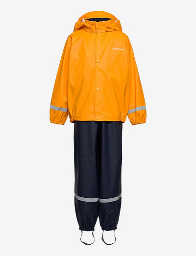 SLASKEMAN KIDS SET 6 - lined rainwear - happy orange