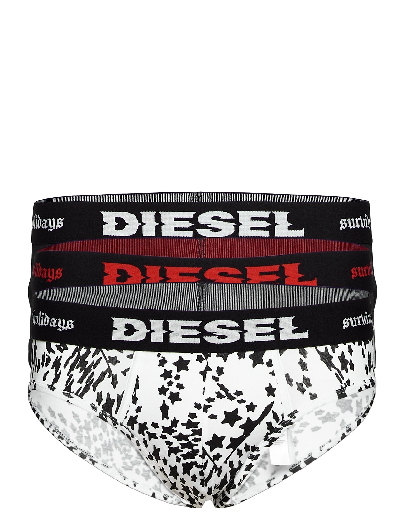 Multifarvet Diesel Umbr-Andrethreepack 3pack Briefs Multi/mønstret Diesel Men boxershorts for - Pashion.dk