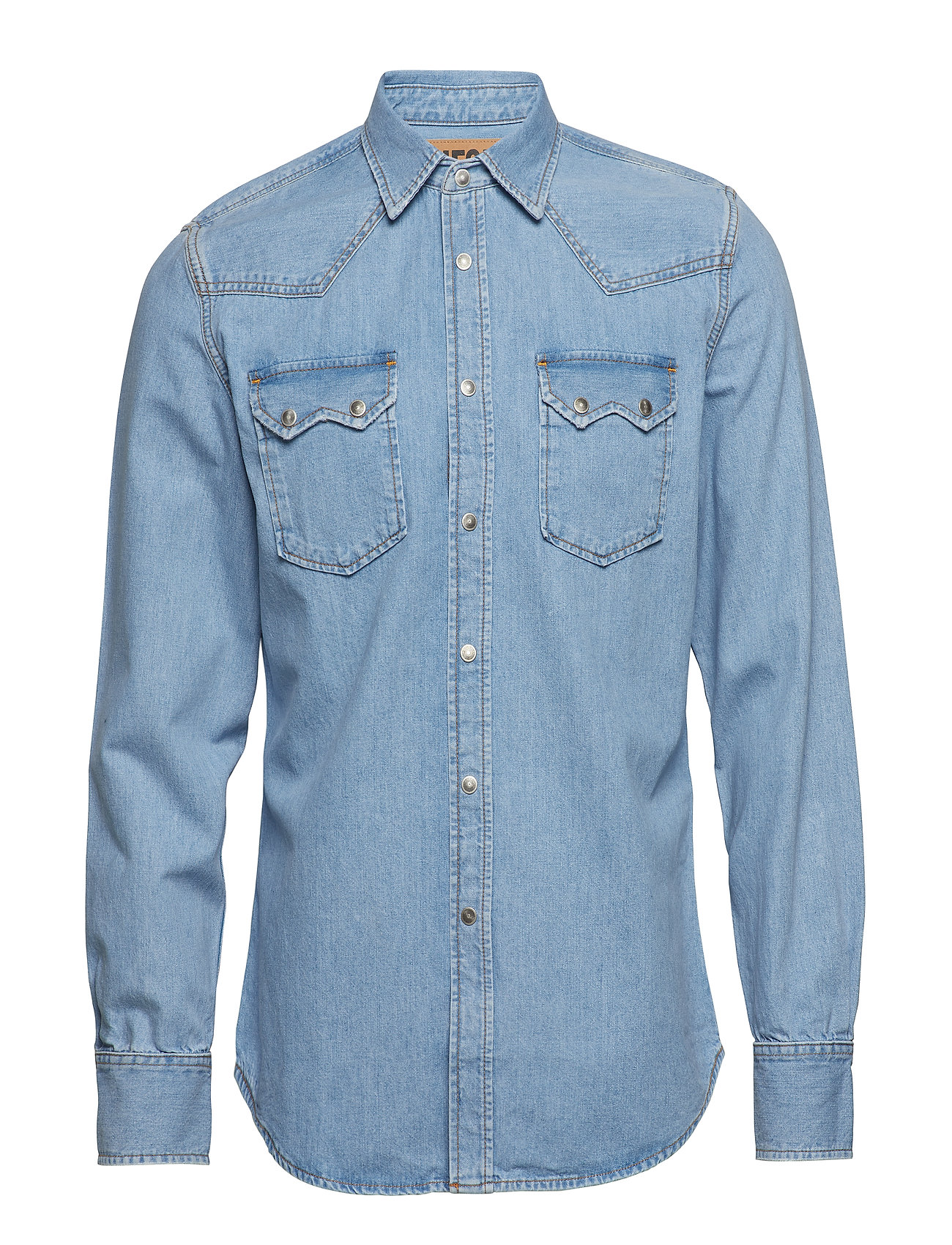D Leo Shirt Overhemd Casual Blauw Diesel Men diesel men kopen in de aanbieding