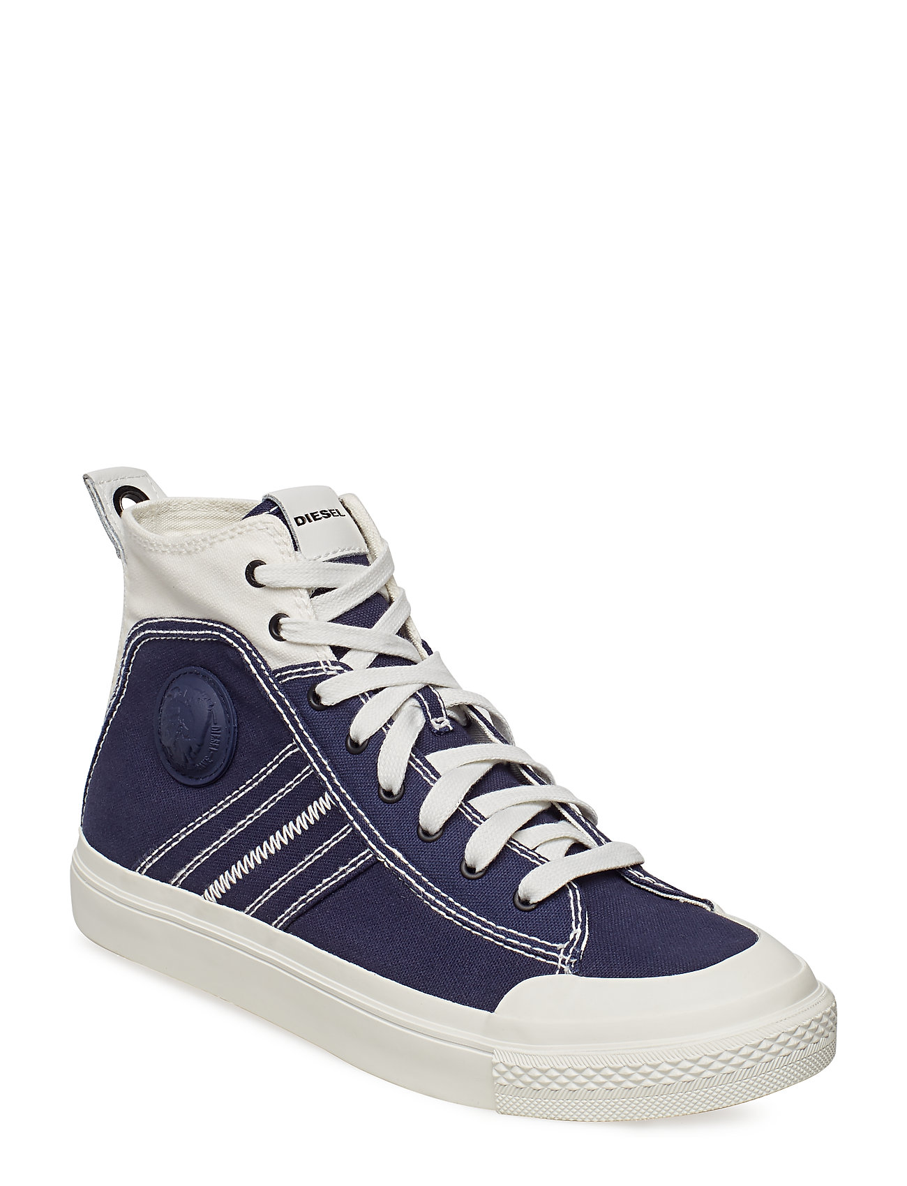 Astico S Mid Lace Sneake Hoge Sneakers Blauw Diesel Men diesel men kopen in de aanbieding