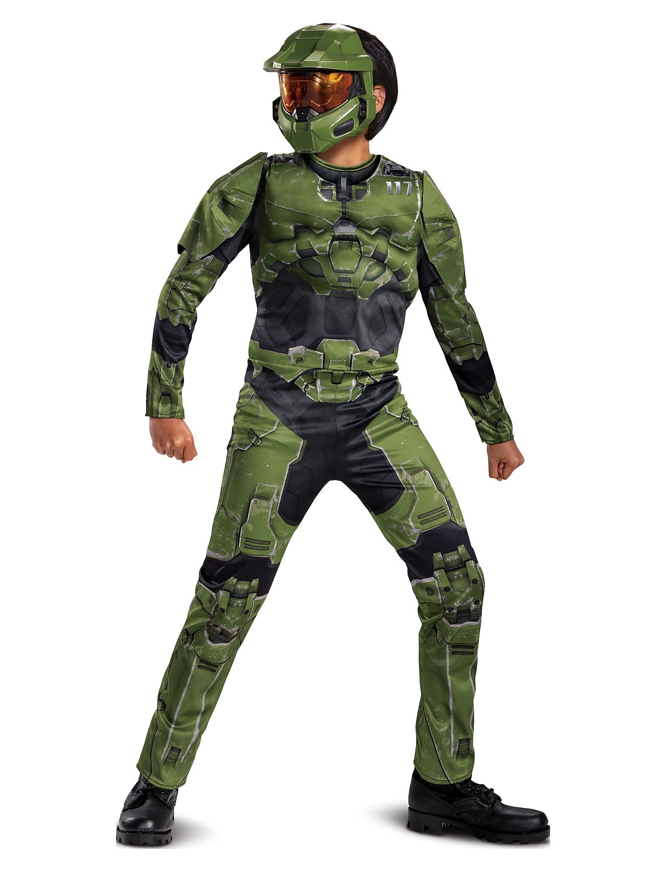 Master Chief Infinite Fancy Dress Intl Toys Costumes & Accessories Character Costumes Green Disguise