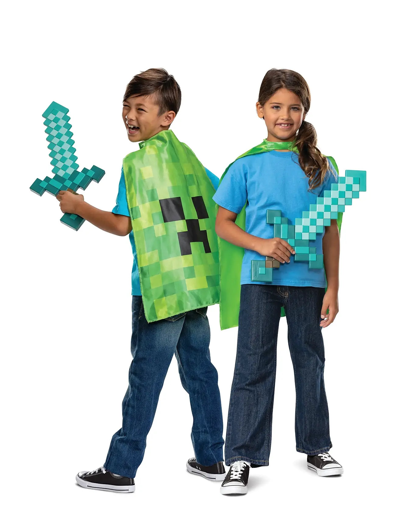 Minecraft Sword & Cape Set Toys Costumes & Accessories Character Costumes Multi/patterned Disguise