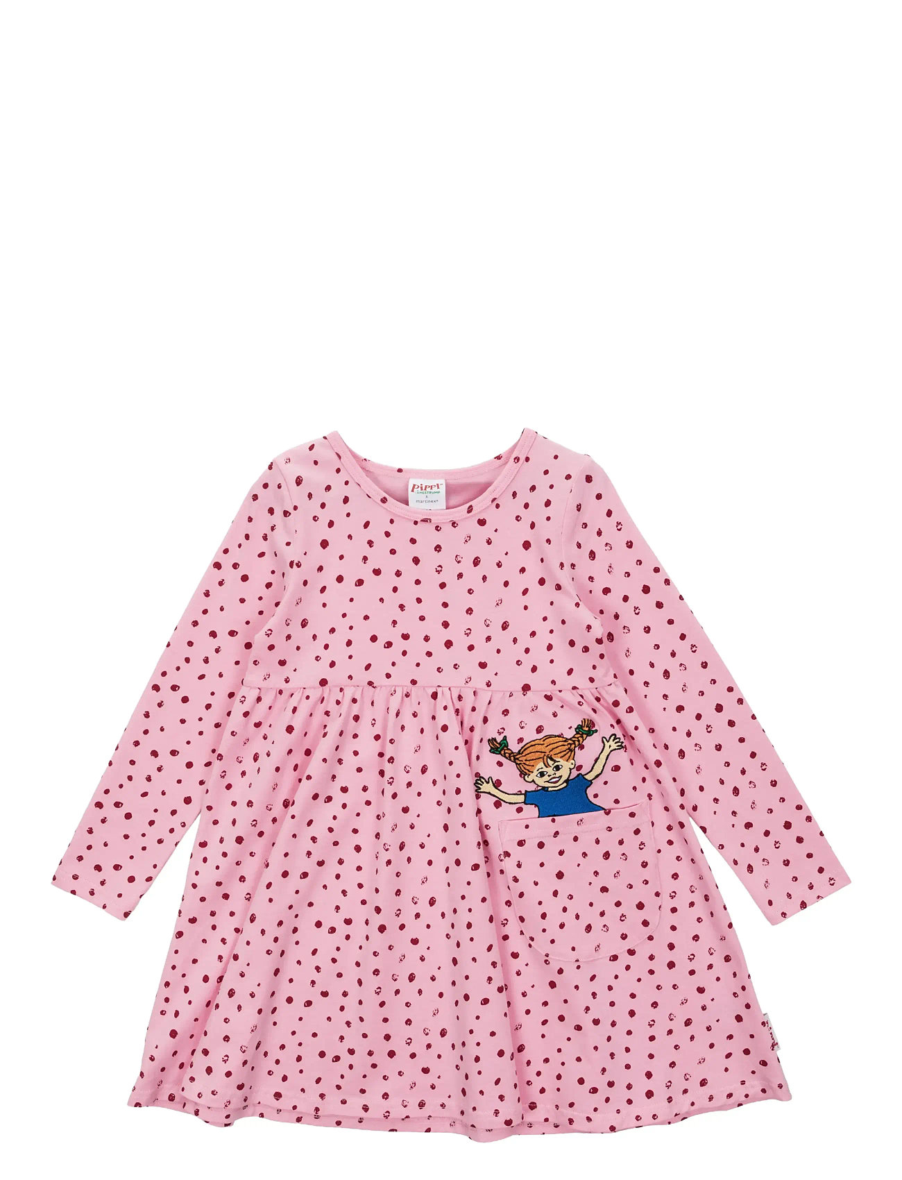 MUMIN Speckle Dress, 128, Pink, Fritidskjoler > Fritidskjoler Med Lange Ærmer, Børn