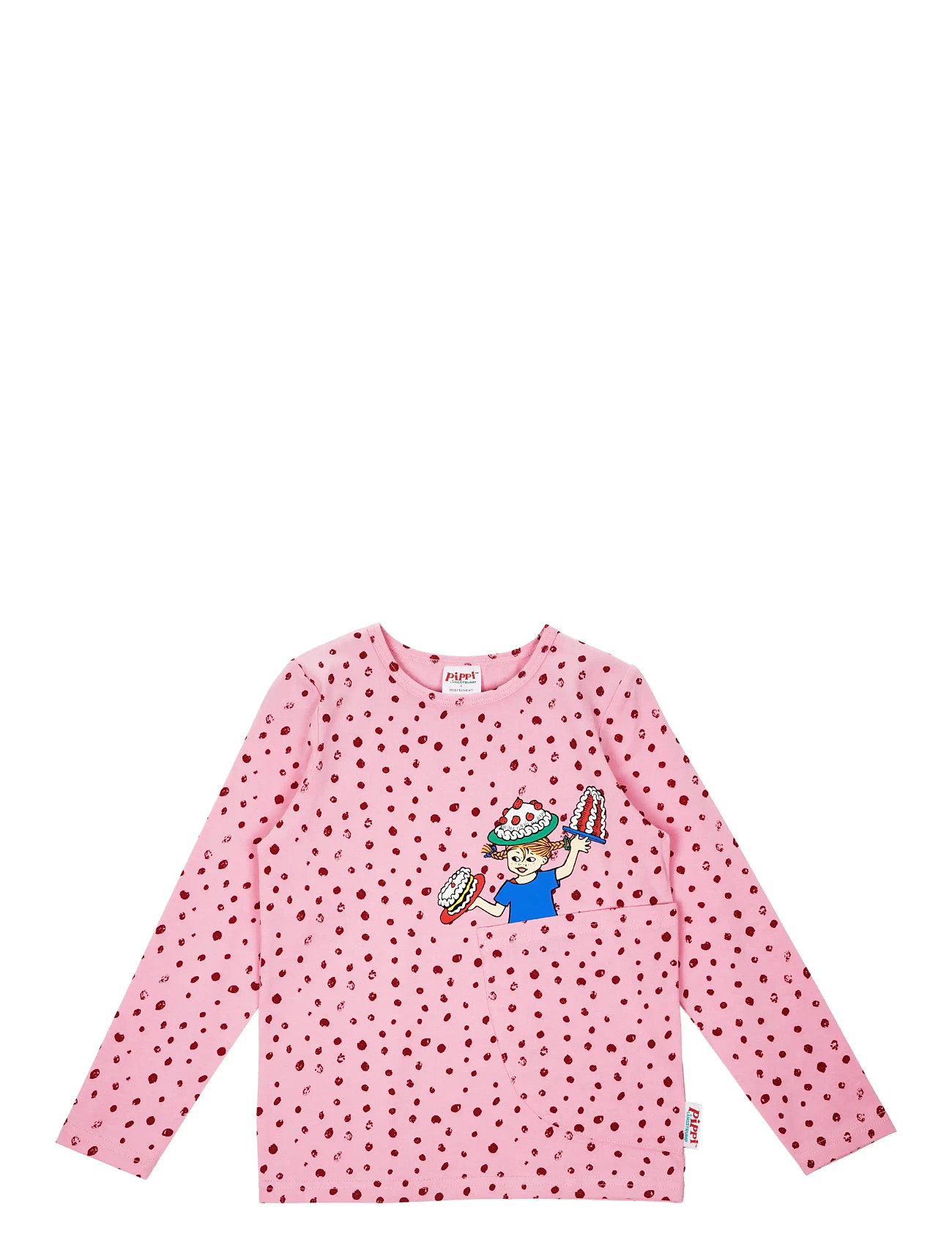 MUMIN Speckle Shirt, 116, Pink, T-Shirts > Langærmede T-shirts, Børn