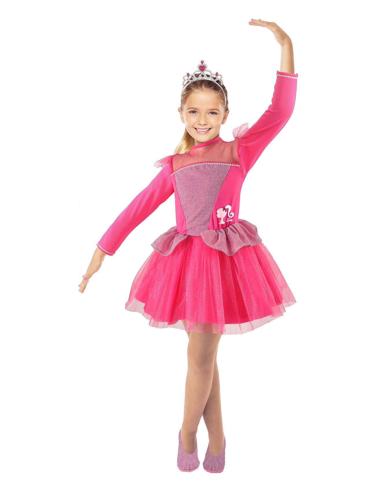 Barbie Ballerina Costume 3-4 Toys Costumes & Accessories Character Costumes Pink Martinex