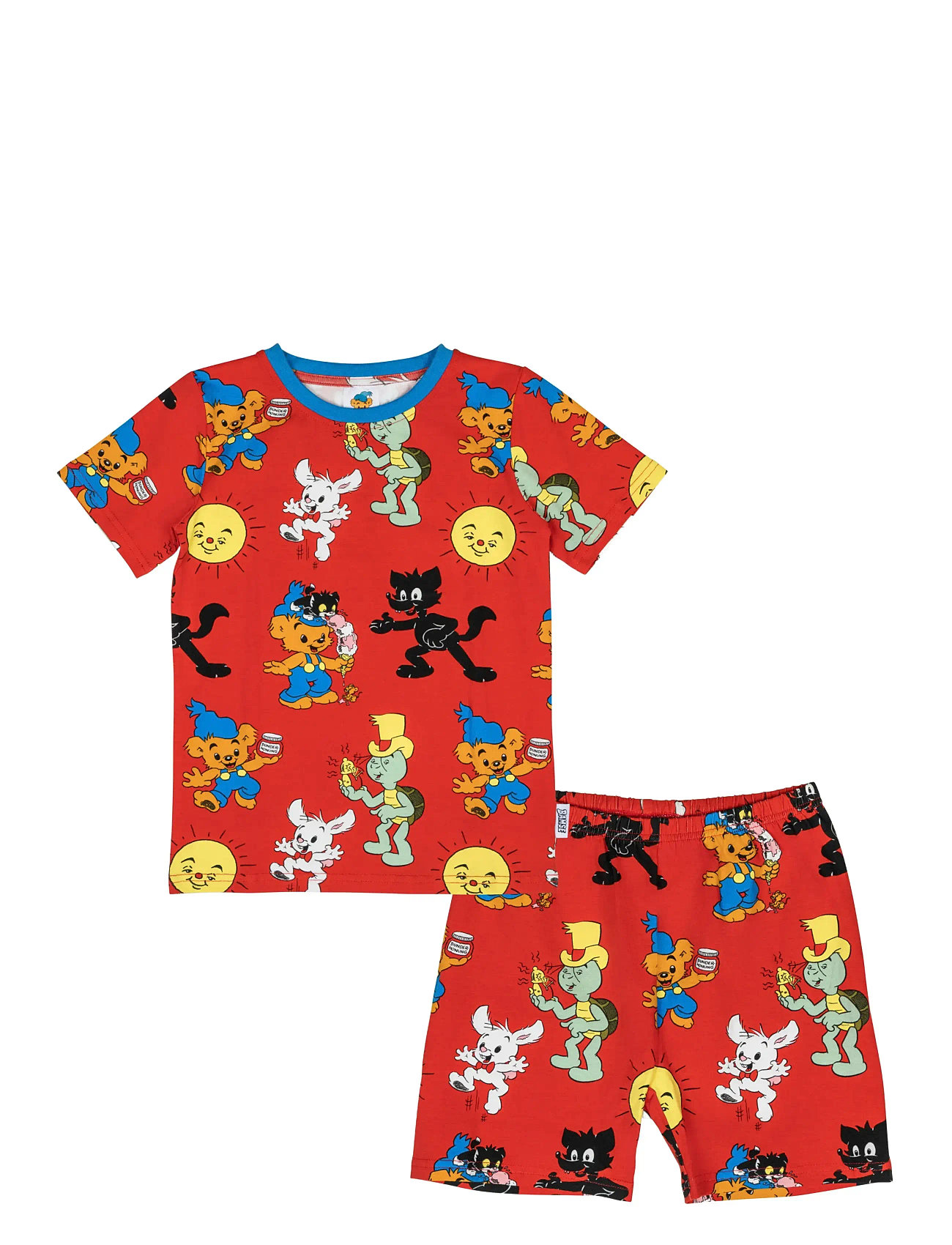 MARTINEX Bamse Kompisar Shortspyjamas Rot - 122/128 - Kinder