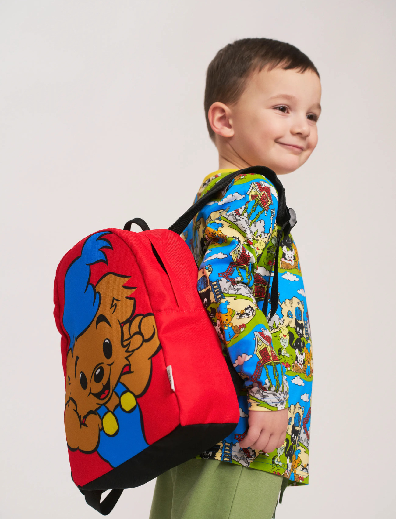 Bamse Bamse Ryggsäck, One Size, Red, Tasker > Rygsække, Børn