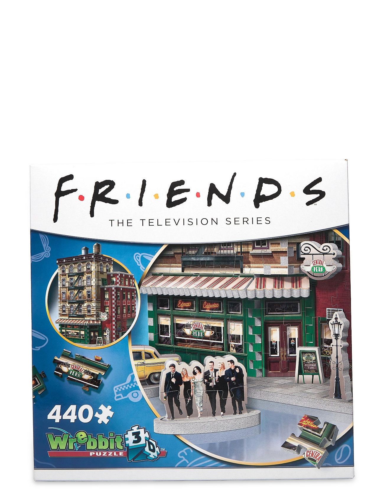 Wrebbit Friends Central Perk Toys Puzzles And Games Puzzles 3d Puzzles Multi/patterned Martinex