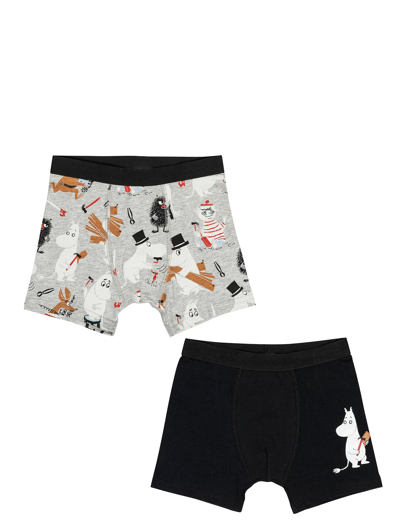MUMIN Byggare Boxershorts, 98/104, Grey, Undertøj > Underbukser, Børn