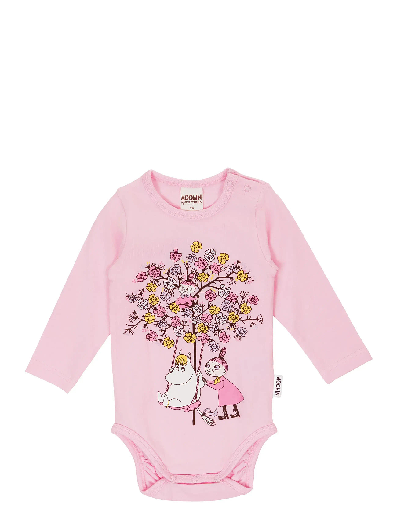 MUMIN Trädgunga Body Rosa 68, 80, Pink, Bodys > Langærmede, Børn