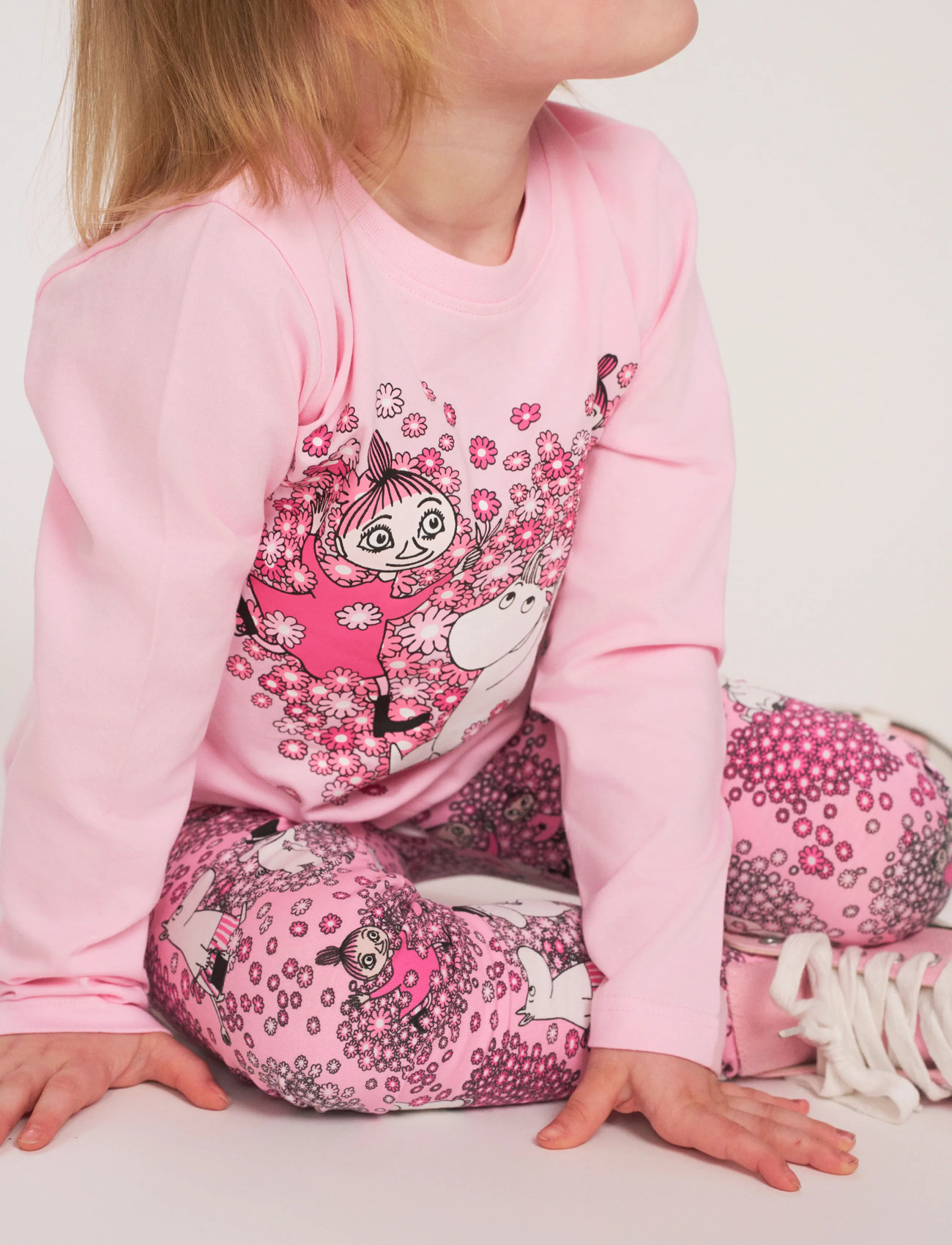 MUMIN Vänner Tröja 2 Rosa 122, 110, Pink, T-Shirts > Langærmede T-shirts, Børn