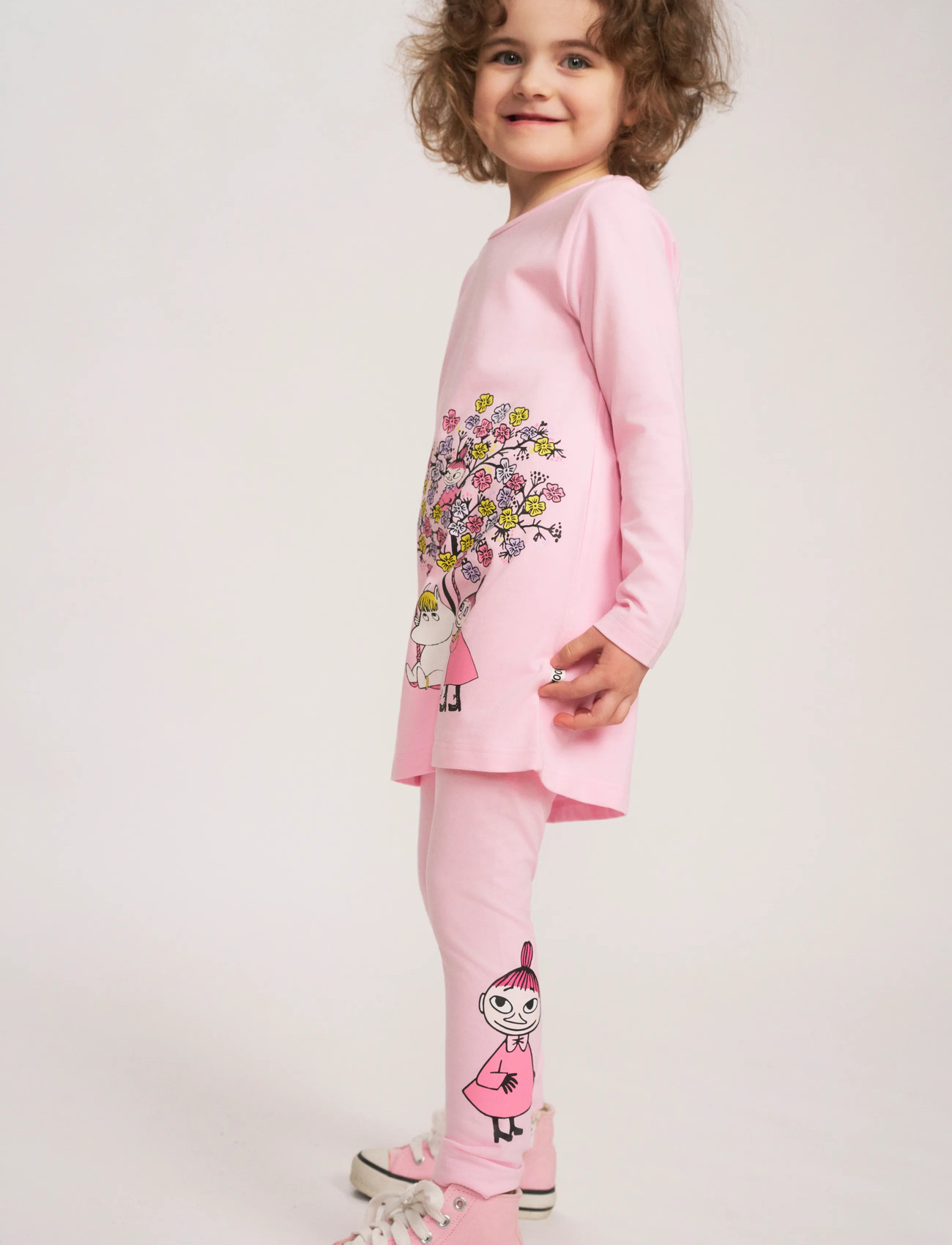 MUMIN Vänner Leggings 2 Rosa 110, 122, Pink, Underdele > Leggings, Børn