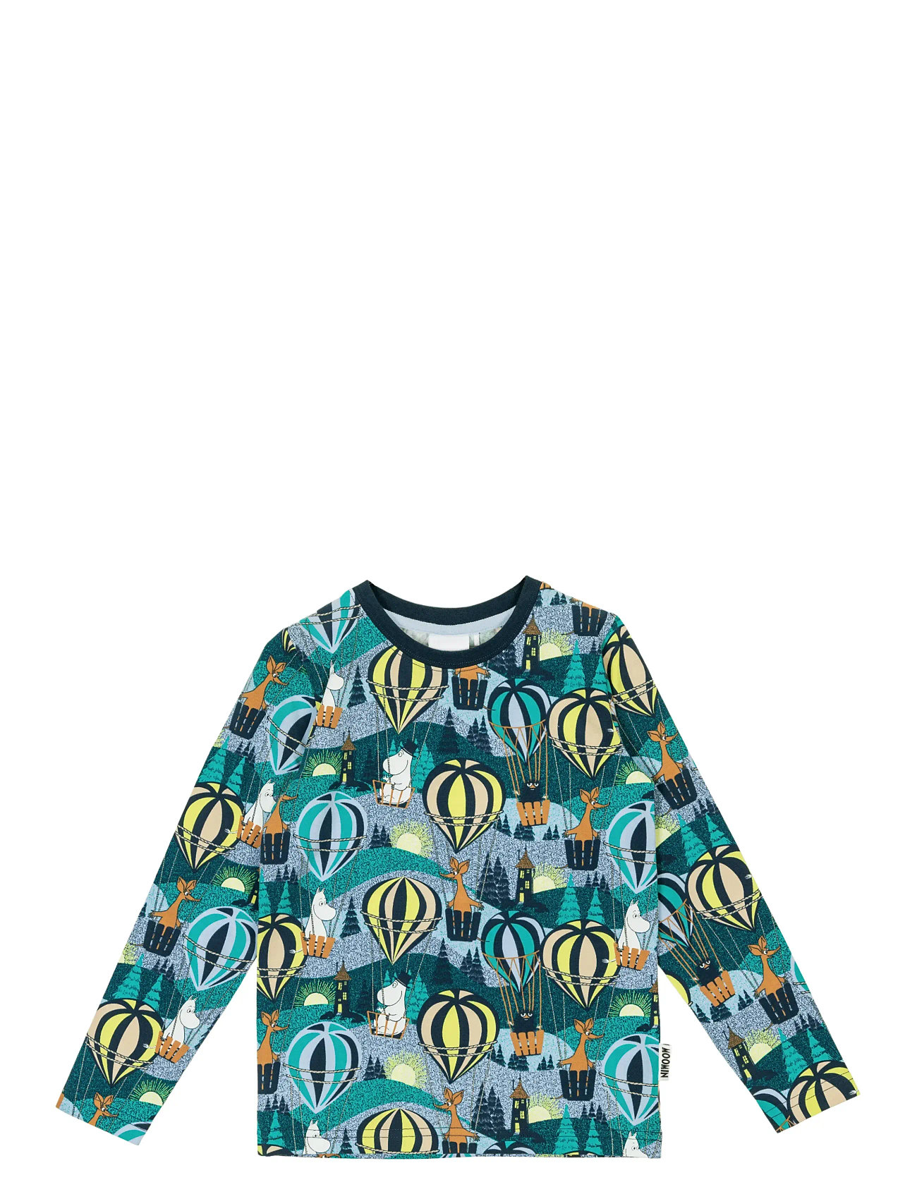MUMIN Flygtur Tröja Blå 122, 92, Multi/patterned, T-Shirts > Langærmede T-shirts, Børn