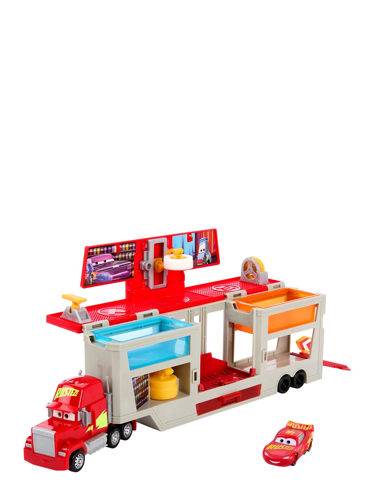 Disney Pixar Cars Disney Pixar Cars Disney And Pixar Color Changers Mobile Paint Shop Mack Playset Multi/patterned