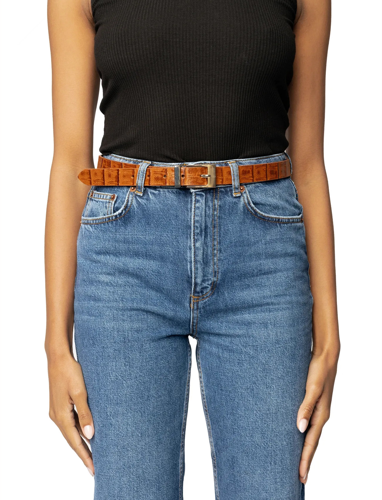 RE:DESIGNED EST 2003 Frejda, 95, Brown, Belts > Casual Belt, Dame