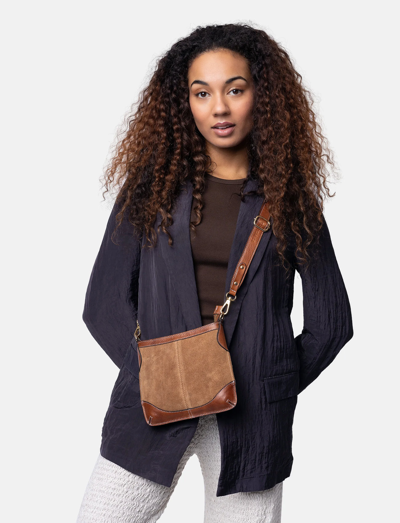 RE:DESIGNED EST 2003 Lucie Small, One Size, Brown, Tasker > Crossbody-Tasker, Dame