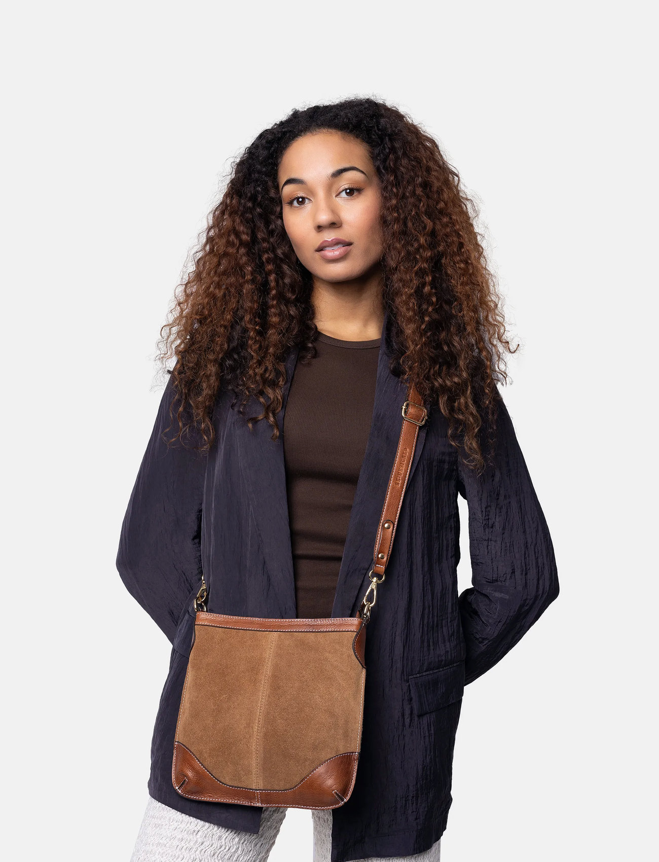 RE:DESIGNED EST 2003 Lucie Big, One Size, Brown, Tasker > Crossbody-Tasker, Dame