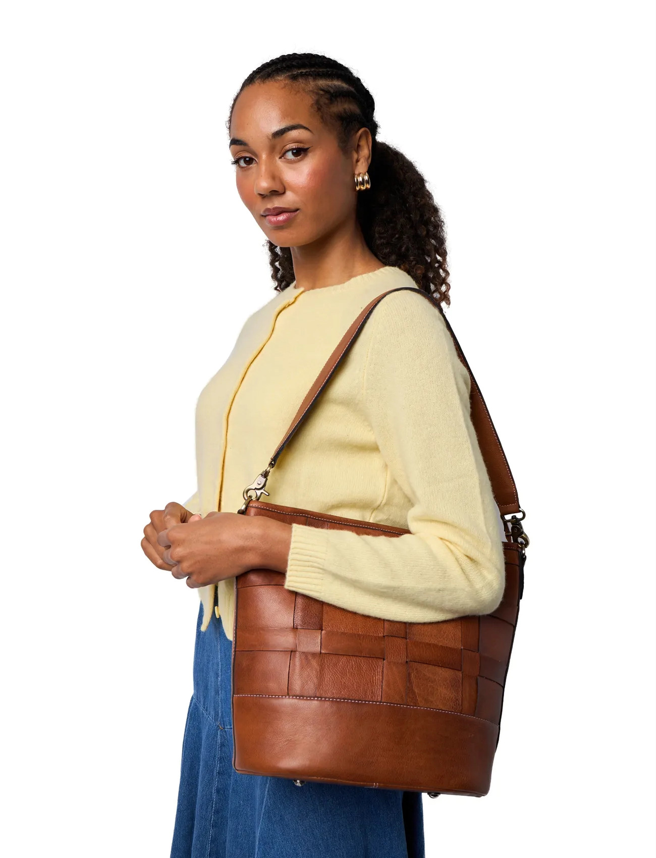 RE:DESIGNED EST 2003 Noor Big, One Size, Brown, Tasker > Små Skuldertasker-Crossbody-Tasker, Dame