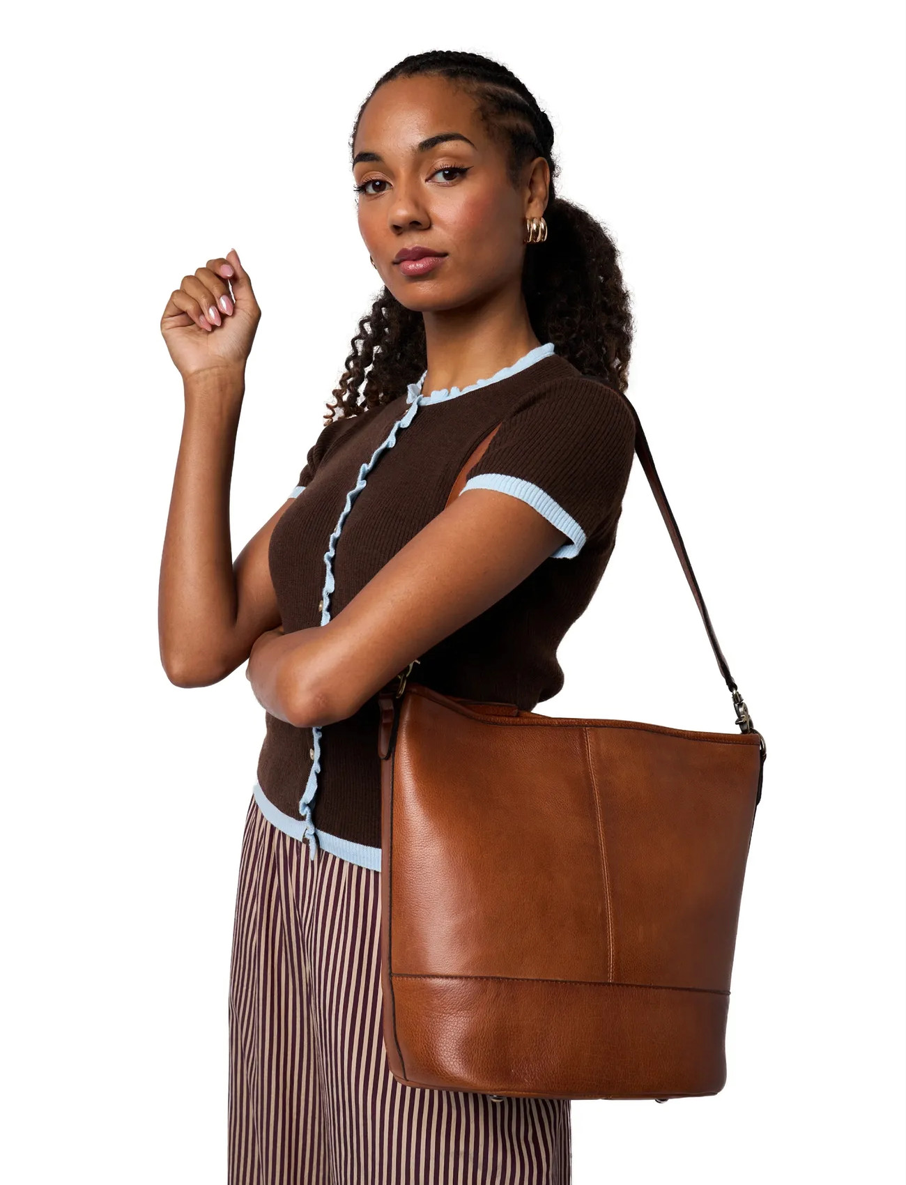 RE:DESIGNED EST 2003 Nomi, One Size, Brown, Tasker > Små Skuldertasker-Crossbody-Tasker, Dame