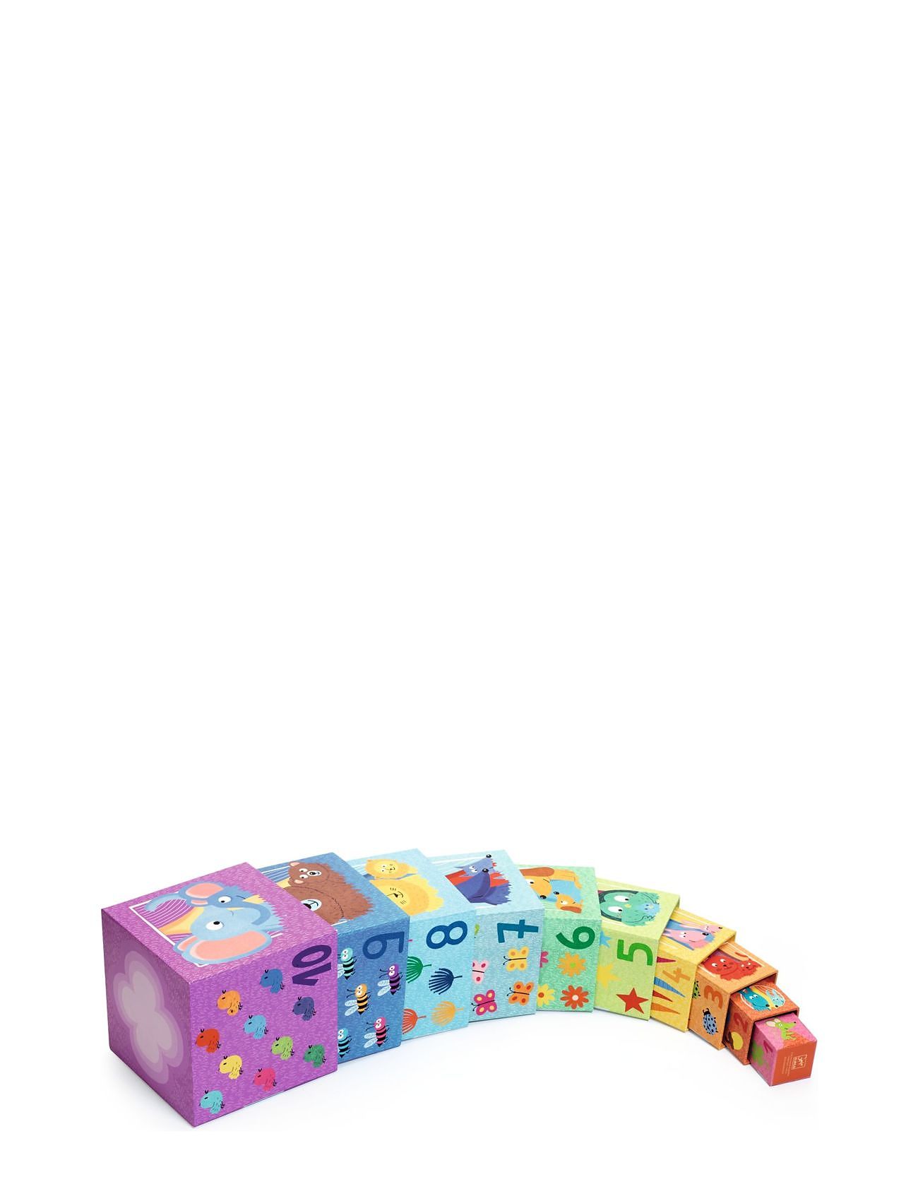 Rainbow, Stacking Blocks Toys Baby Toys Educational Toys Stackable Blocks Multi/patterned Djeco