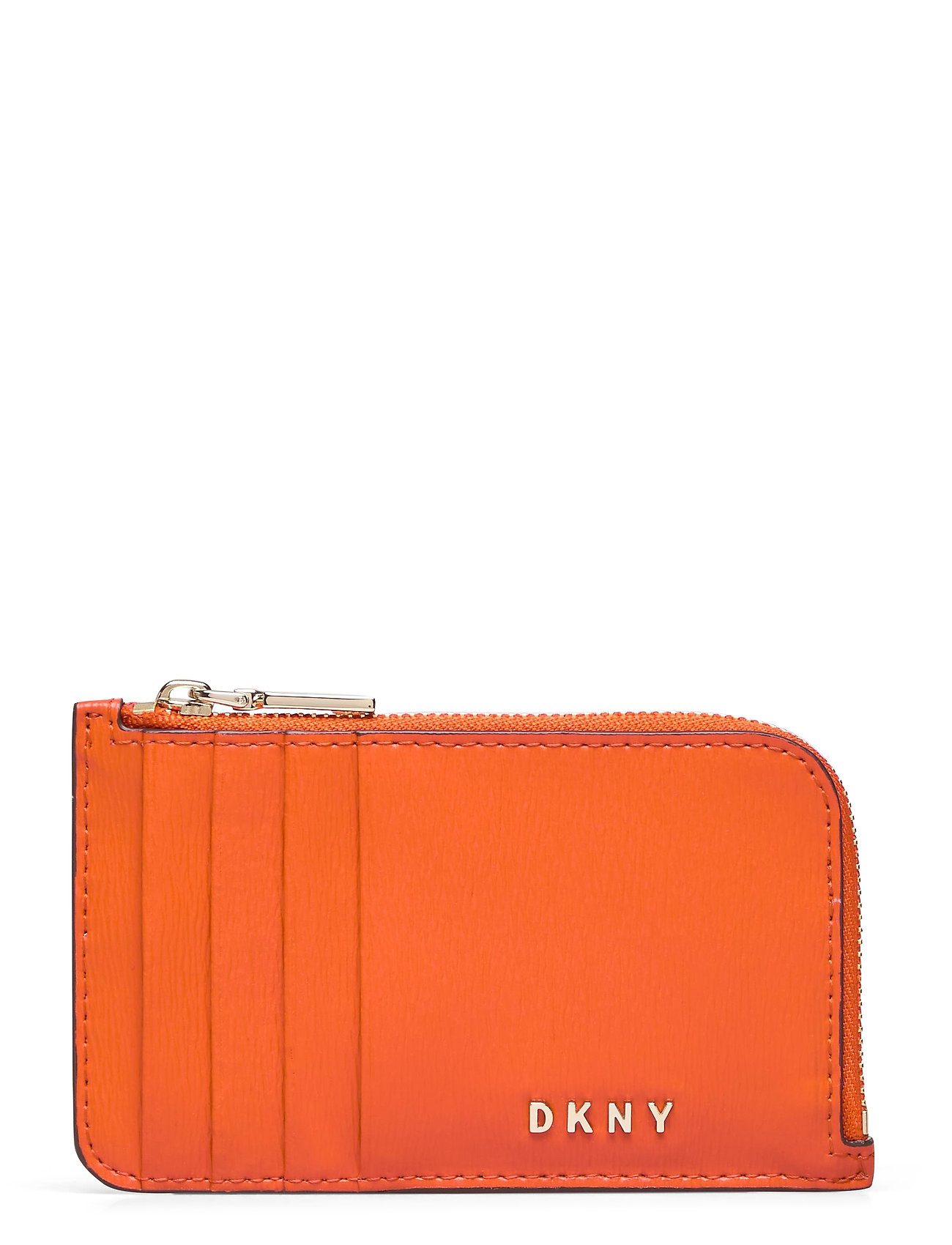Guld DKNY Sutton Card Holders & Wallets Card Holder Orange Bags punge & kortholdere for dame Pashion.dk