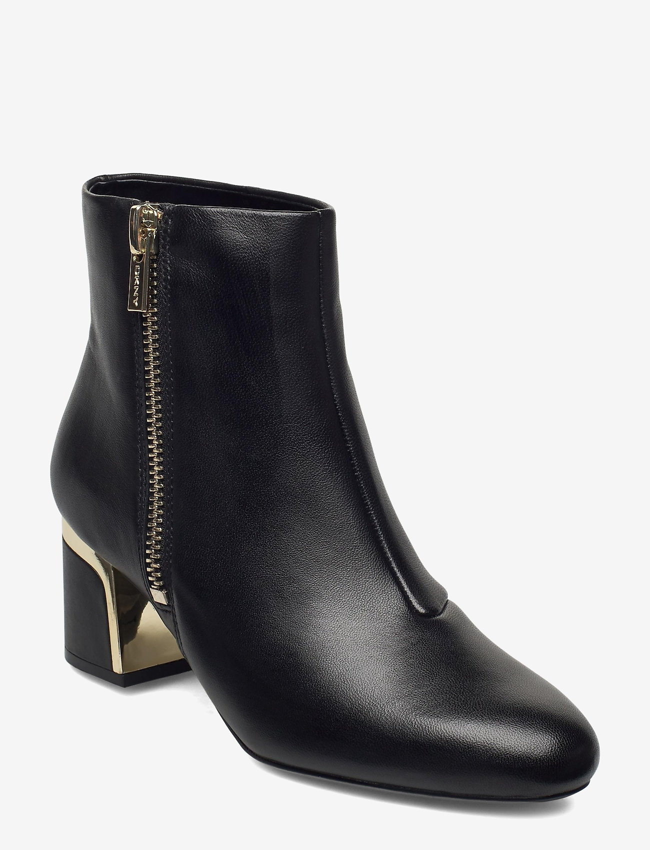 dkny black ankle boots