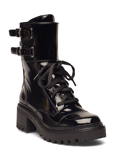 DKNY Bart - Combat Boot W/ Buckle - Flat ankle boots | Boozt.com