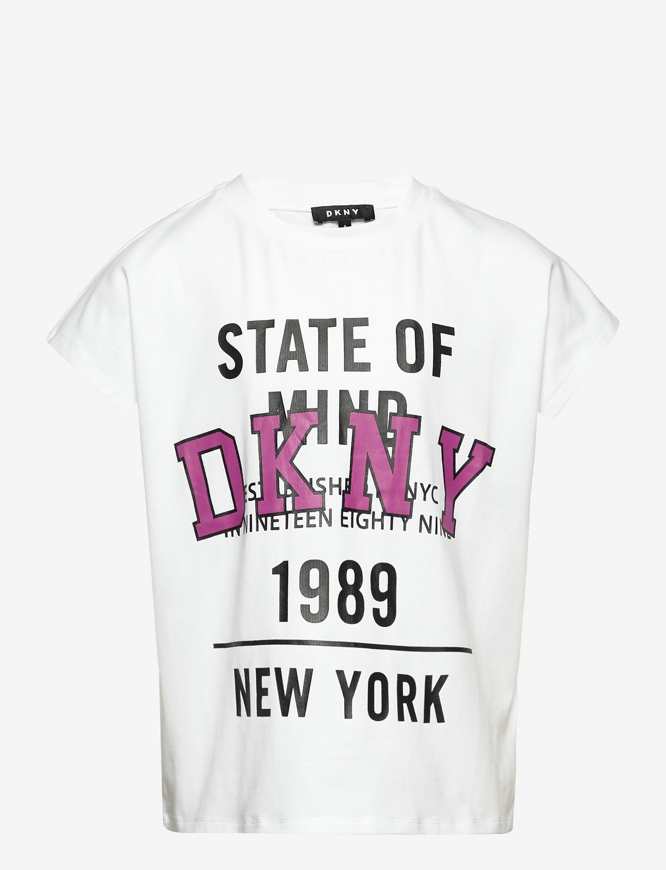 New York text Pink Kids T-Shirt
