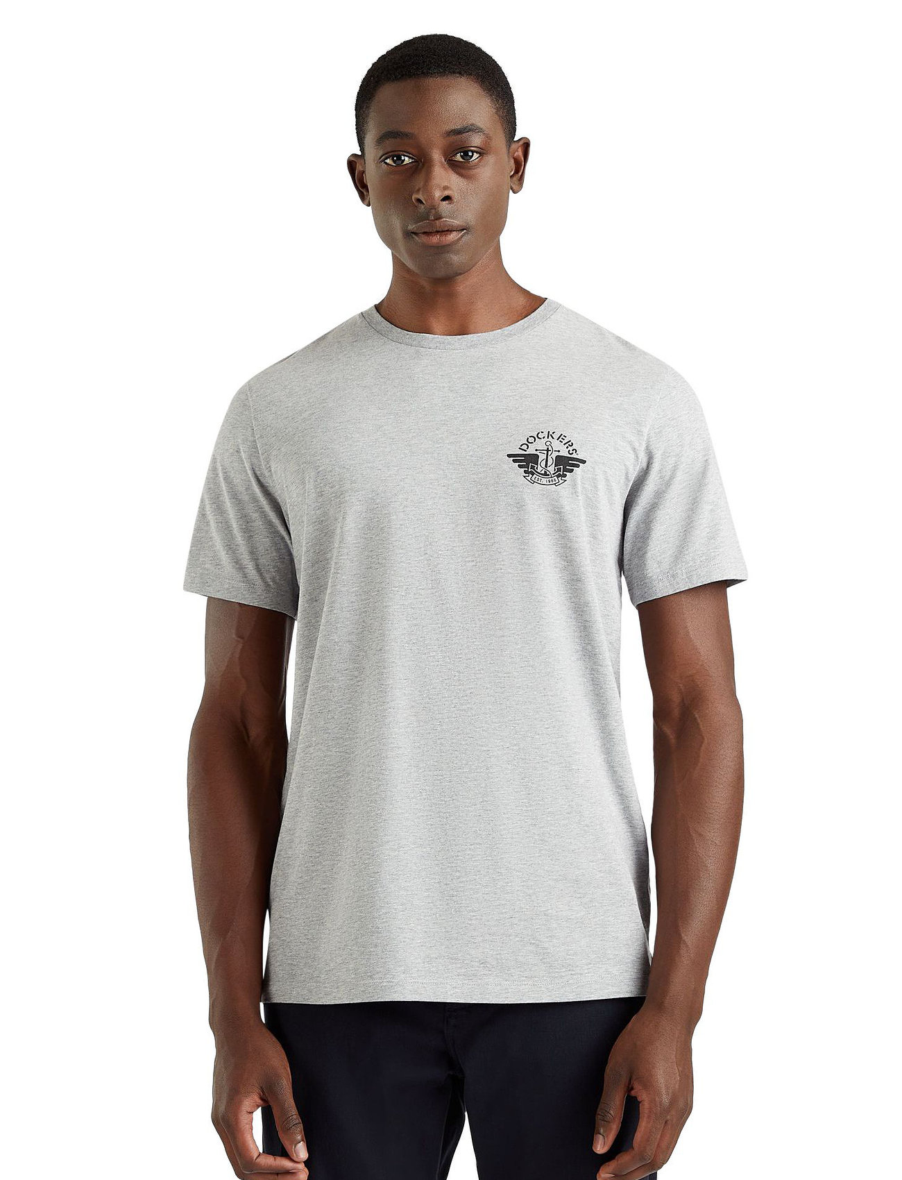 Dockers Graphic Tee Graphic, M, Grey, T-Shirts > Kortærmede, Herre