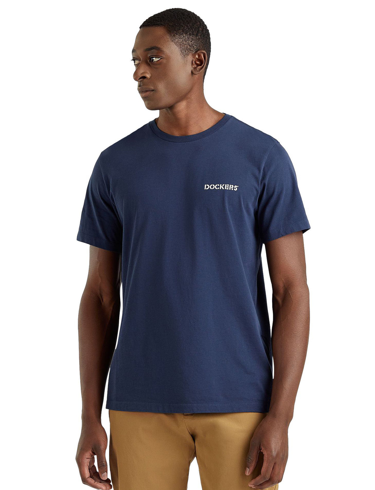 Dockers Graphic Tee Graphic, S, Blue, T-Shirts > Kortærmede, Herre