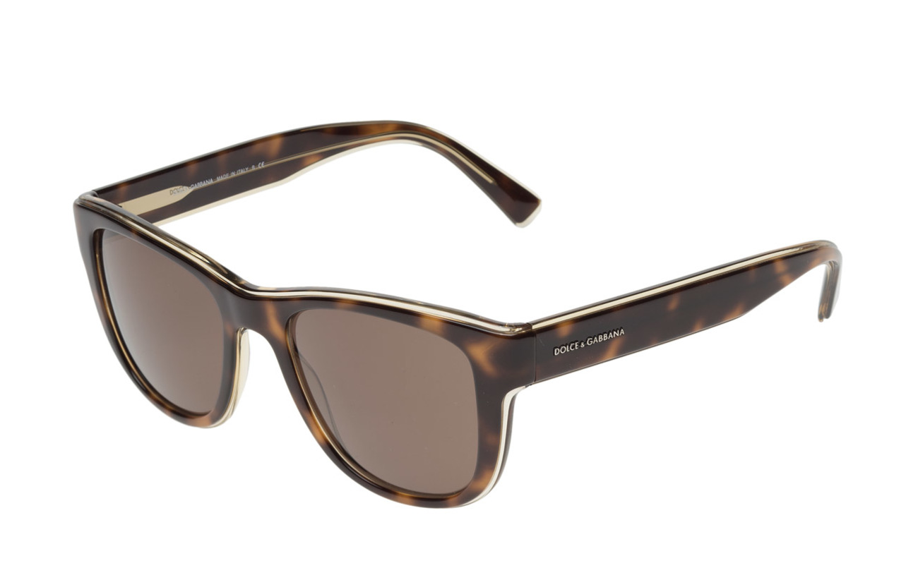 Havana brownDolceamp; On Yellow Transp Sunglasses D frametop Gabbana j3q5A4RL