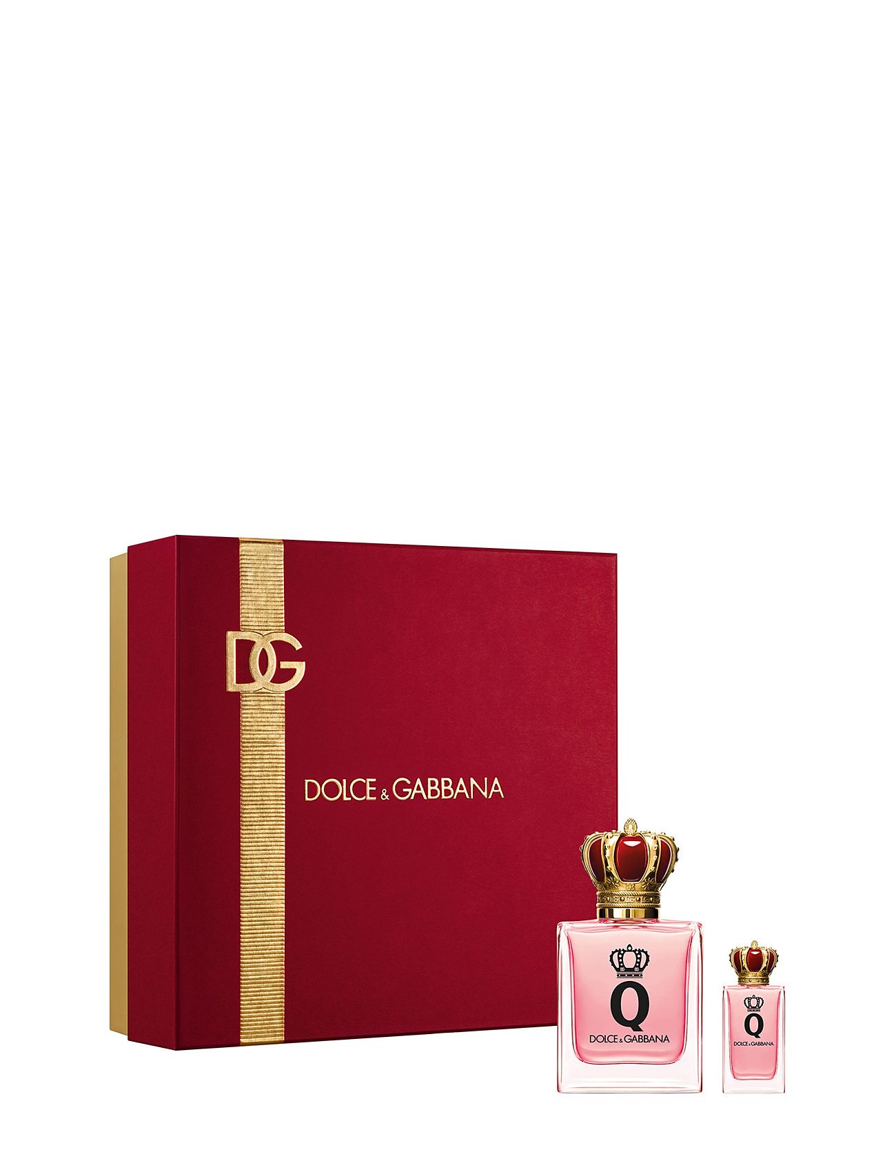 Gift Set Q By Dolce&Gabbana Edp + Miniature Edp Parfume Sæt Nude Dolce&Gabbana