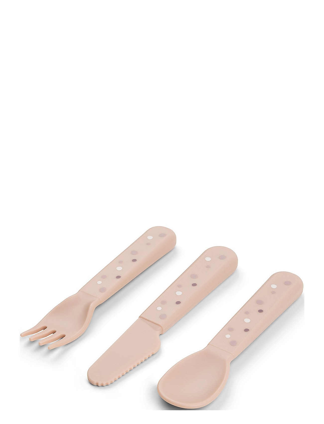 Foodie Cutlery Set Happy Dots Pink D By Deer