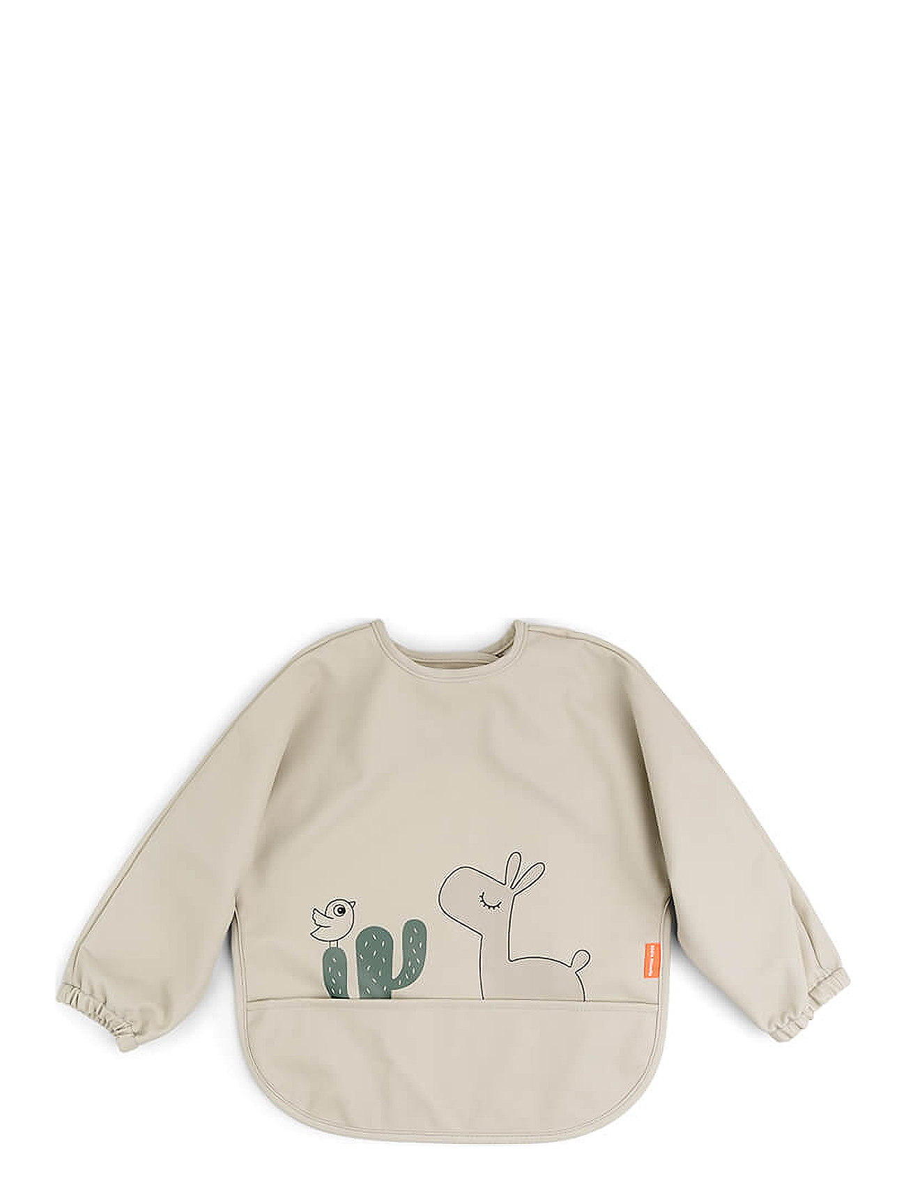 D By Deer Sleeved Pocket Bib Lalee Sand Beige