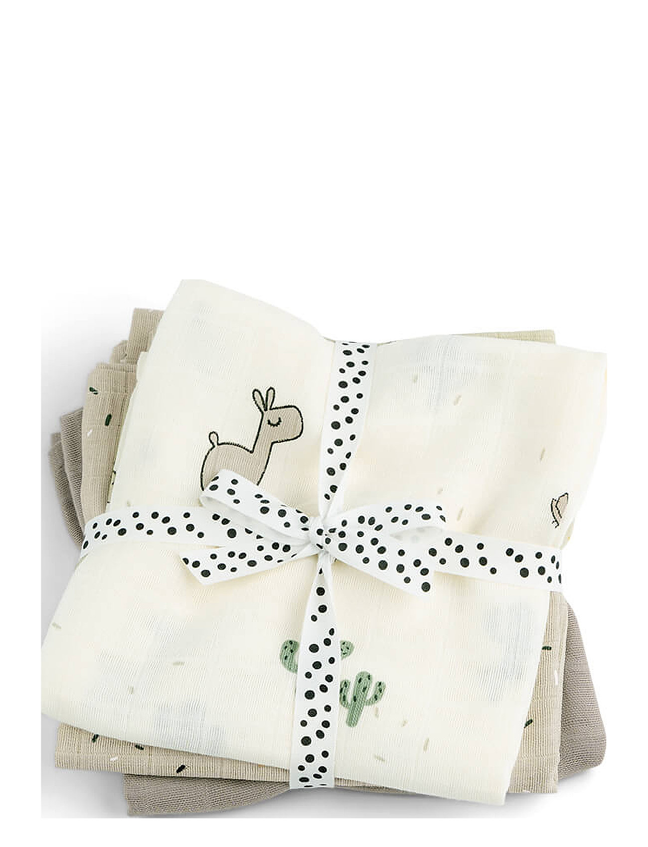 D By Deer Burp Cloth 3-Pack Gots Lalee Sand Multi/patterned