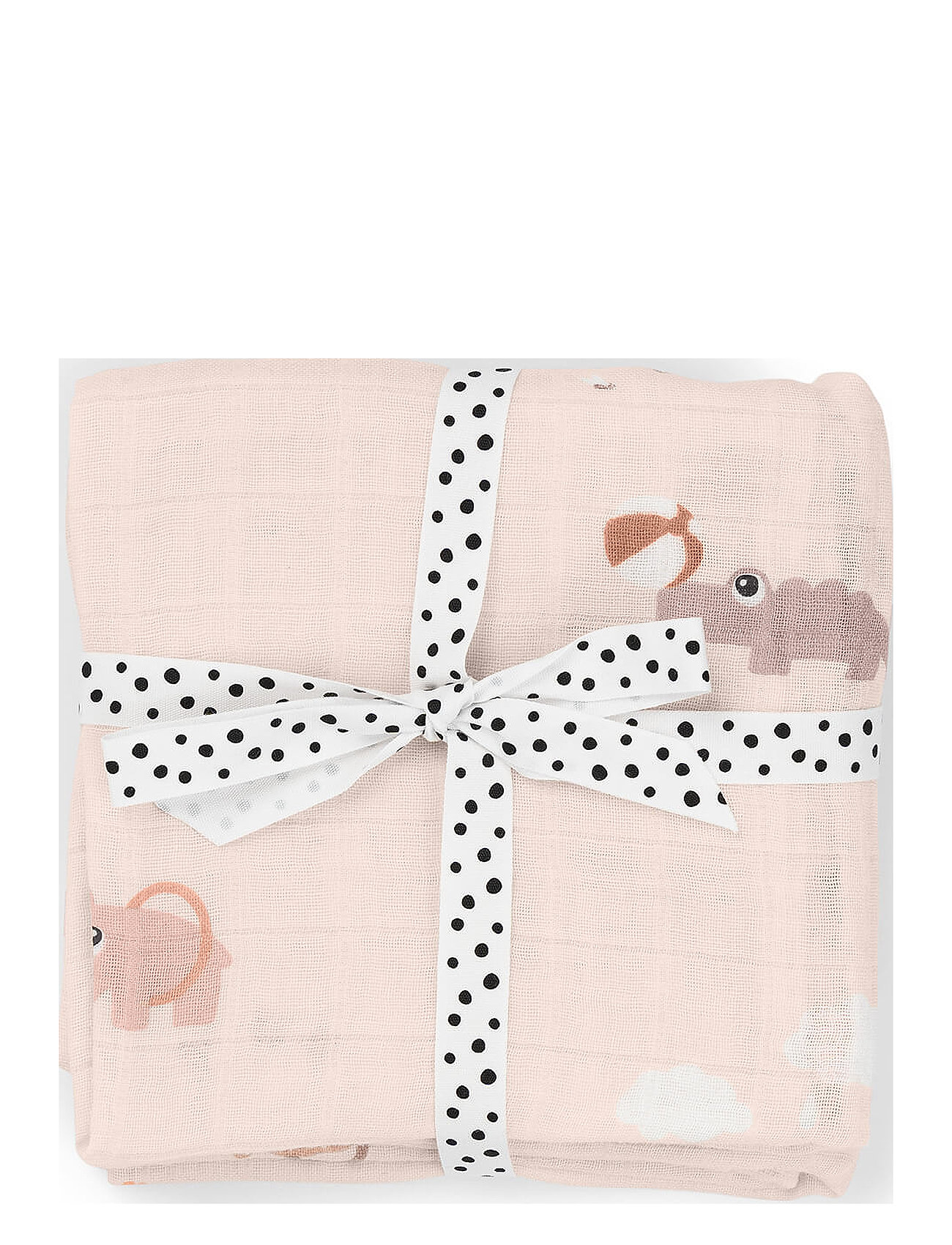 Done by Deer Burp Cloth 2-Pack Playground Powder, 65X 65 cm, Pink, Babysøvn > Babytæpper, Børn
