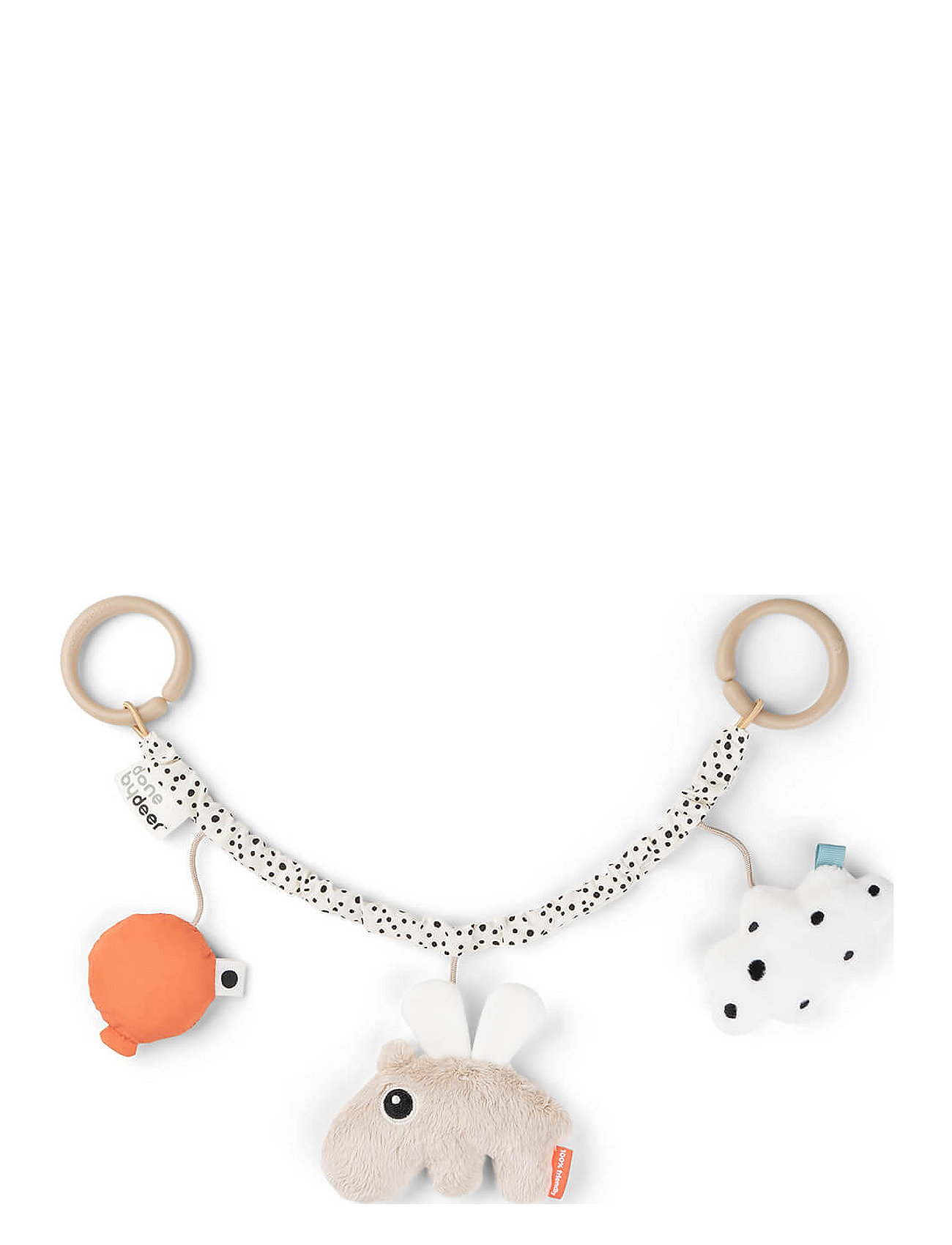 Pram Toy Happy Clouds Sand Patterned D By Deer