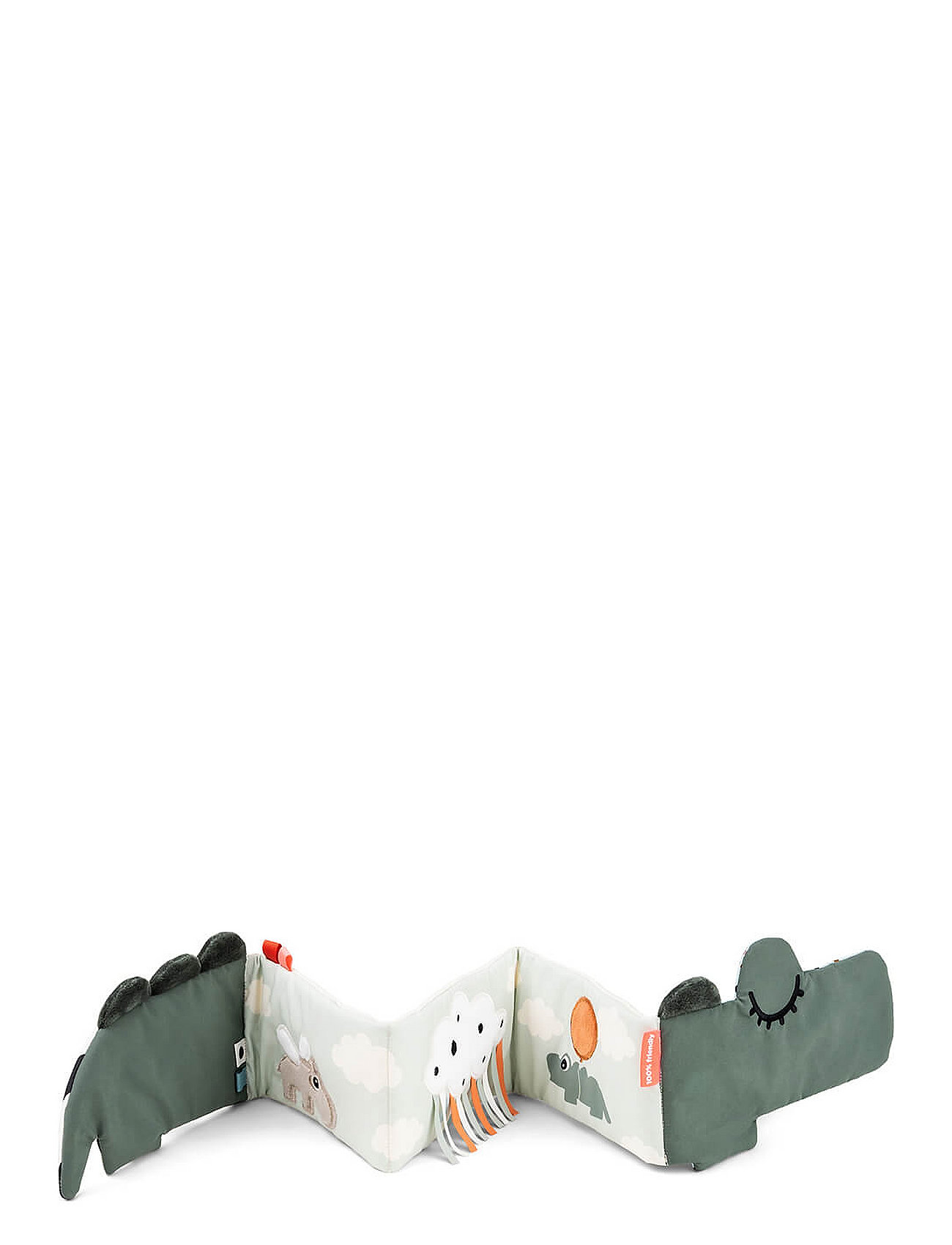 Fold-Out Soft Book Croco Green Toys Kids Books Baby Books Multi/patterned D By Deer