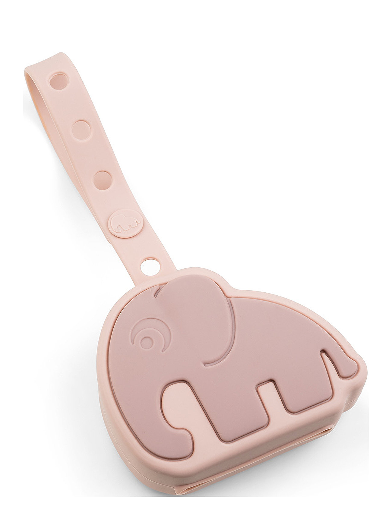 Silik Sutteholder Elphee Pudder Baby & Maternity Pacifiers & Accessories Pacifier Clips Pink D By Deer