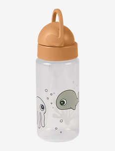 Straw bottle Sea friends - lunch boxes & water bottles - mustard/grey